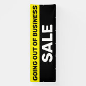 Verkoop buiten bedrijf Groot Spandoek (Verticaal)