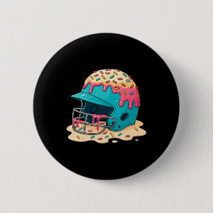 Verkoop Catcher Helm Met Gezichtsmasker Ijsje Drup Ronde Button 5,7 Cm