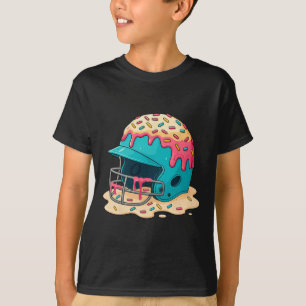Verkoop Catcher Helm Met Gezichtsmasker Ijsje Drup T-shirt