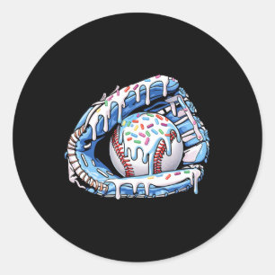 Verkoop Drip Boys Glove Ice Cream Sprinkles Sport Ronde Sticker