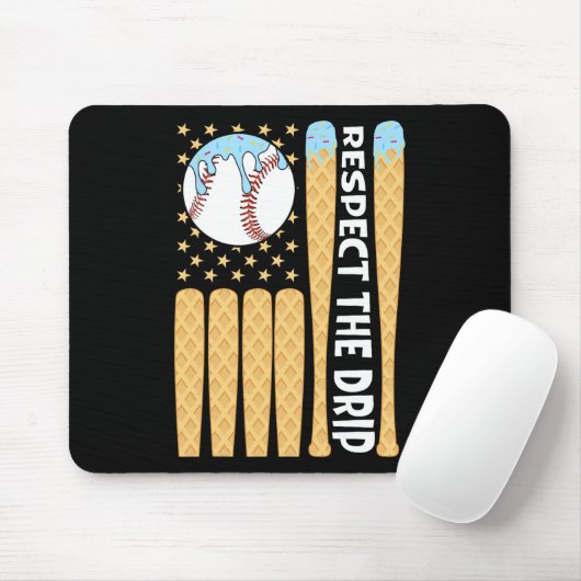 Verkoop Drip Boys Ice Cream Amerikaanse vlag Respe Muismat (Met muis)