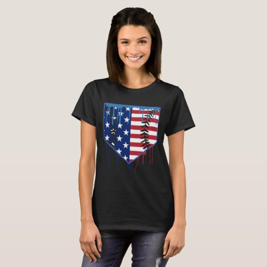 Verkoop Drip Boys Ice Cream Patriottische Amerikaa T-shirt (Voorkant volledig)