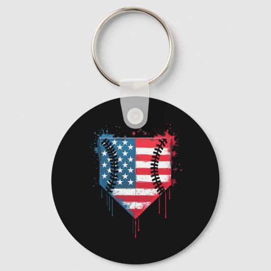 Verkoop Drip Boys Kinder Ice Cream Patriotic Ameri Sleutelhanger (Voorkant)