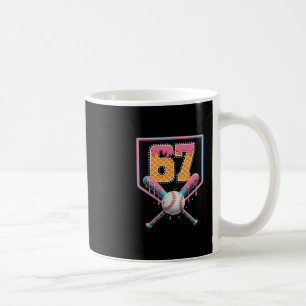 Verkoop Drip Nummer 67 Leuk Zes Zeven 6 7 Meme Des Koffiemok