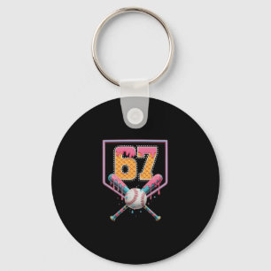 Verkoop Drip Nummer 67 Leuk Zes Zeven 6 7 Meme Des Sleutelhanger