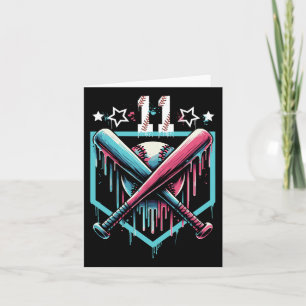 Verkoop Druppel 11e Verjaardag Jongens Nummer 11 J Kaart