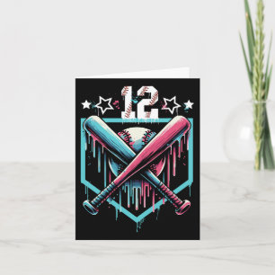 Verkoop Druppel 12e Verjaardag Jongens Nummer 12 J Kaart