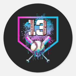 Verkoop Druppel 13e Verjaardag Home Bord Jongen Je Ronde Sticker
