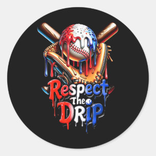 Verkoop Druppel IJs Druppelen Respecteer de Druppe Ronde Sticker