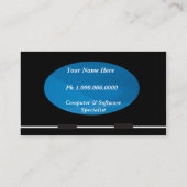 Verkoop en reparatie van computers visitekaartje (Achterkant)