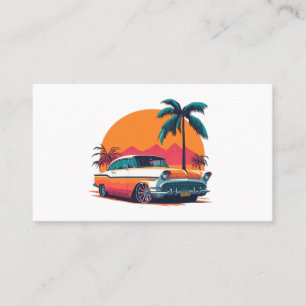 Verkoop en restauratie van klassieke auto's tech w visitekaartje