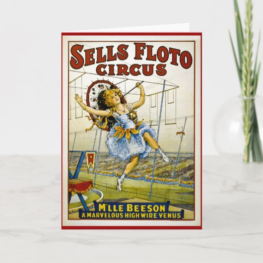 Verkoop Floto 1921 - M'lle Beeson Kaart (Voorkant)