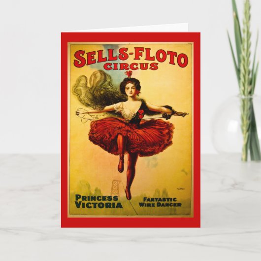  Verkoop-Floto Circus Poster Kaart (Voorkant)