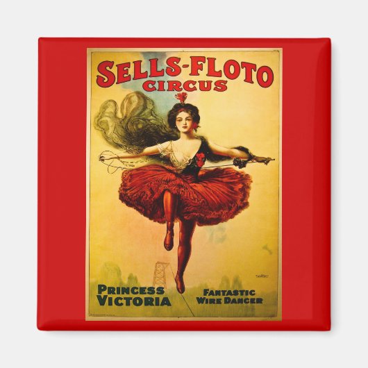 Verkoop-Floto Circus Poster Magneet (Voorkant)