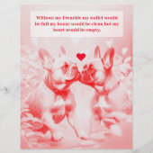 Verkoop franse Puppies Design Flyer (Achterkant)