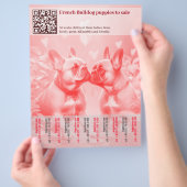 Verkoop franse Puppies Design Flyer (Hand)