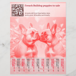 Verkoop Franse Puppy Design Flyer