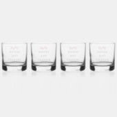 VERKOOP! Glas - Op de rotsen - 12 oz - Set van 4 (Achterkant)