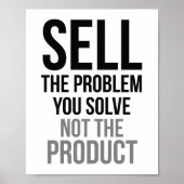 Verkoop het probleem dat je oplost poster (Voorkant)