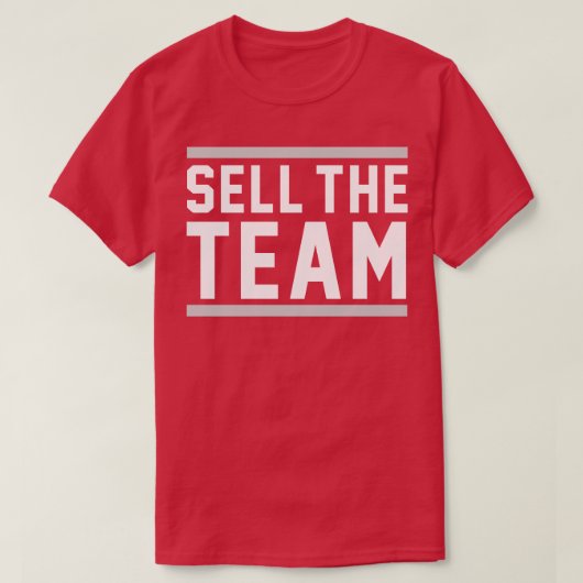 Verkoop het team t-shirt (Design voorkant)