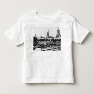 Verkoop hout op de rivier de Trave, Lubeck, c.1910 Kinder Shirts