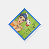 VERKOOP! Humor Retro Wine (Party) Cocktail servett Servetten (Hoek)