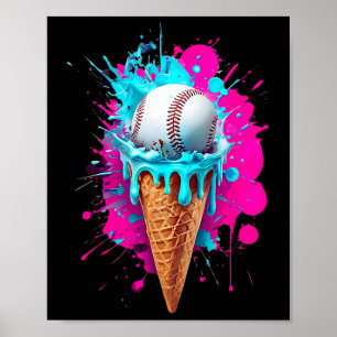Verkoop Ice Cream Waterverf - Funny Sell Ice Cream Poster