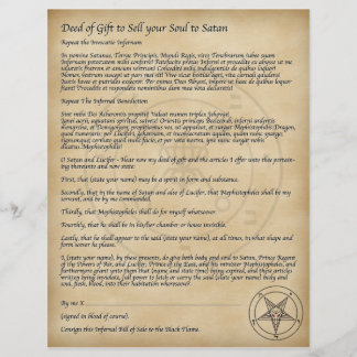 Verkoop je soep aan Satan! Flyer