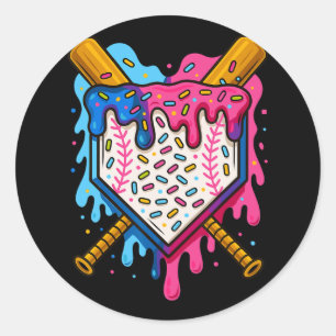 Verkoop Jongens Ice Cream Drip Verkopen Ronde Sticker