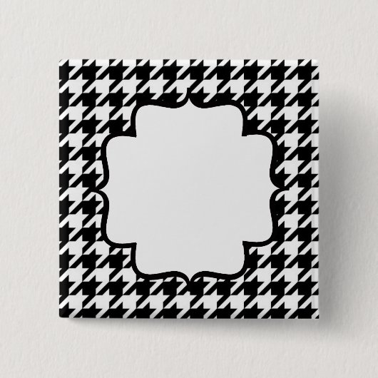 VERKOOP - LABEL VAN DE NAAM VAN DE KLANT - HUISHOU VIERKANTE BUTTON 5,1 CM (Voorkant)