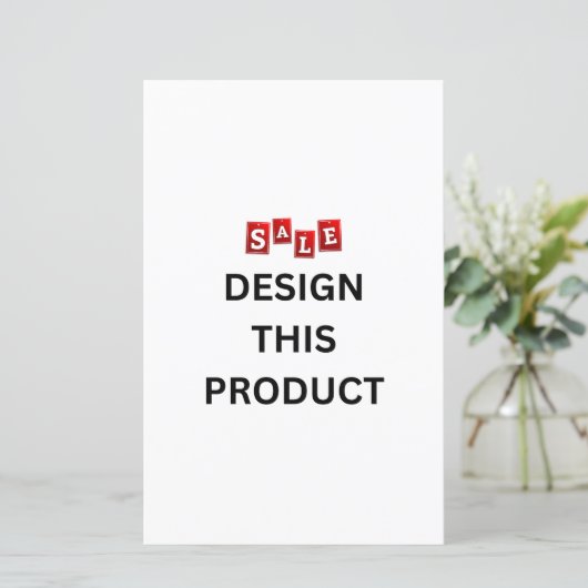 VERKOOP! Papierblad - 5,5 inch x 8,5 inch - Aangep (Staand voorkant)