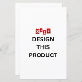 VERKOOP! Papierblad - 5,5 inch x 8,5 inch - Aangep (Voorkant / Achterkant)