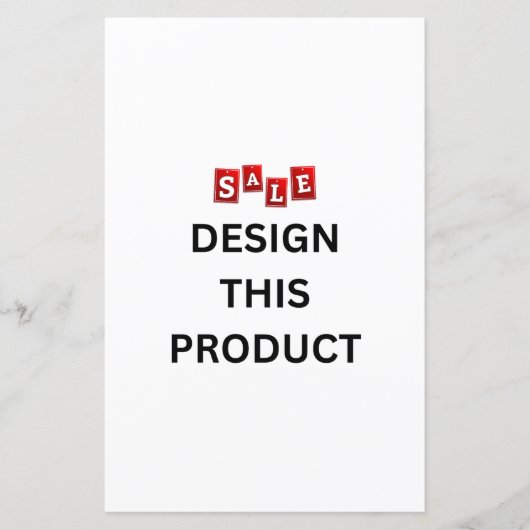 VERKOOP! Papierblad - 5,5 inch x 8,5 inch - Aangep (Voorkant)