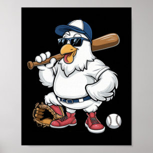 Verkoop Playing Chicken Grappig Sportief Ontwerp Poster