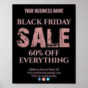 Verkoop Roos goud Typografie Poster