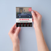 Verkoop van auto's met afscheurtjes flyer (Hand)