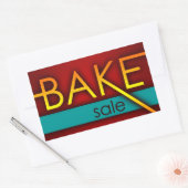 verkoop van bakken (typografisch) rechthoekige sticker (Envelop)