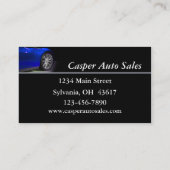 Verkoop van banden en velgen visitekaartje (Achterkant)