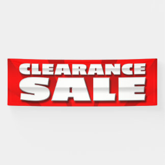 VERKOOP VAN BANNER CLEARANCE - 2,5 x 8'