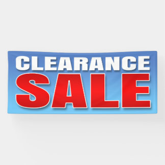 VERKOOP VAN BANNER CLEARANCE - 2.5'x6'