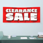 VERKOOP VAN BANNER CLEARANCE - 2.5'x6' (Beurs)