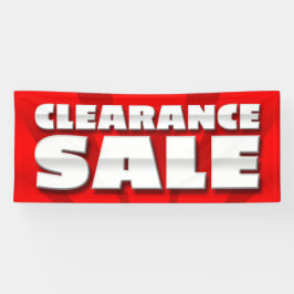 VERKOOP VAN BANNER CLEARANCE - 2.5'x6'