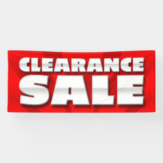 VERKOOP VAN BANNER CLEARANCE - 2.5'x6'