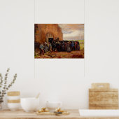 Verkoop van bouwschroot door Vincent van Gogh Poster (Keuken)