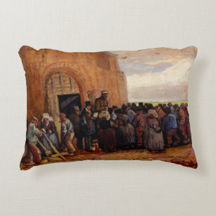 Verkoop van bouwsloop door Vincent van Gogh Accent Kussen