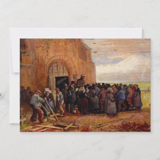 Verkoop van bouwsloop door Vincent van Gogh Kaart (Voorkant)