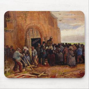 Verkoop van bouwsloop door Vincent van Gogh Muismat