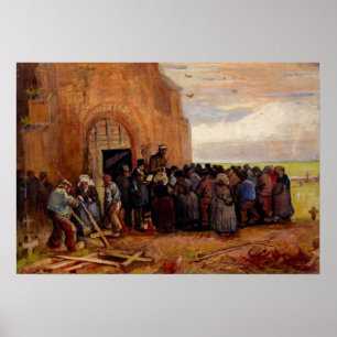 Verkoop van bouwsloop door Vincent van Gogh Poster