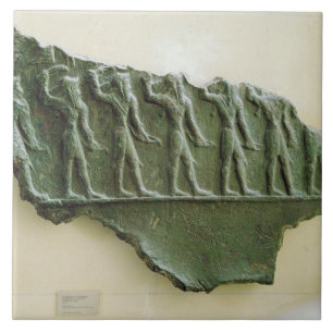 Verkoop van Elamite-strijders, Susa, Iran, Elamit Tegeltje