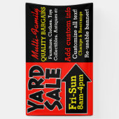 Verkoop van garagewinkelen herbruikbaar Adverteren Spandoek (Verticaal)